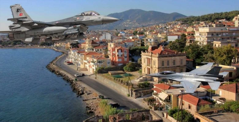 Πάλι «ξύλο» έφαγαν οι Τούρκοι: Διπλή εμπλοκή μαχητικών νότια της Λέσβου!